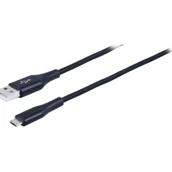Ativa® USB Type-A To Micro USB Cable, 3', Black, 45849