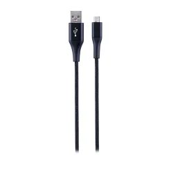 Ativa® USB Type-A To Micro USB Cable, 9', Black, 46893