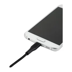 Ativa® USB Type-A To Micro USB Cable, 9', Black, 46893