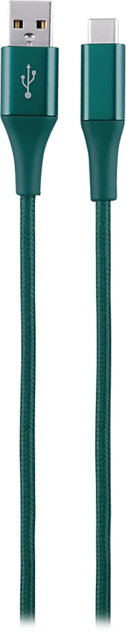 Ativa® USB Type-C To USB Type-A Cable, 6', Emerald, 45398