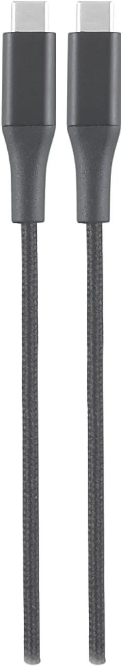 Ativa® USB-Type-C-To-USB-Type-C Premium Braided Charging Cable, 6', Gray, 45833