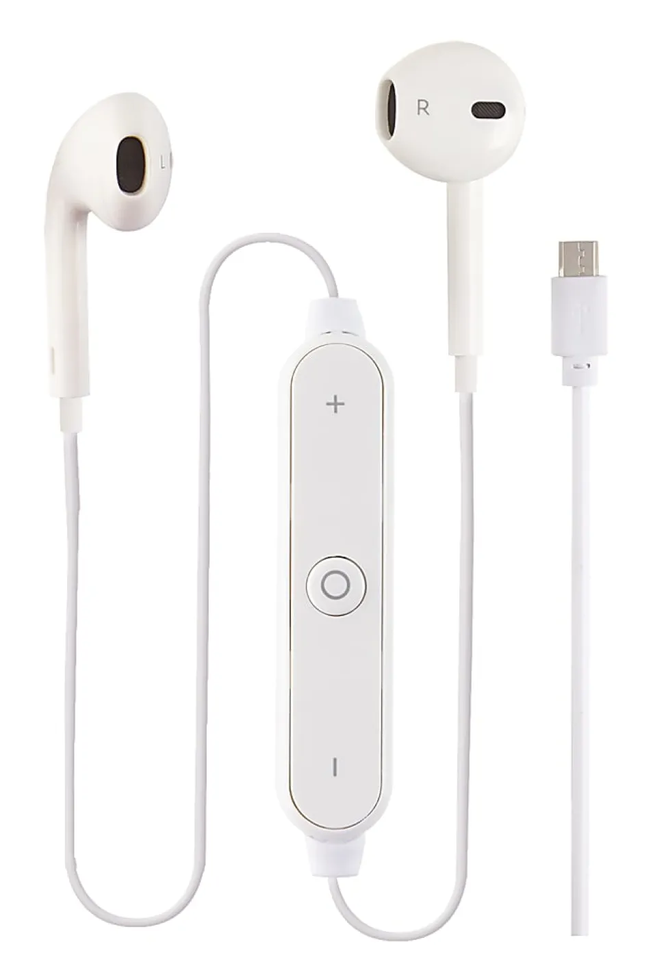 Ativa™ Wired Earbuds With USB-C Connector, White, ODVLOG3003-WHT