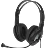 Ativa™ Wired Headset With Adjustable Microphone, Black