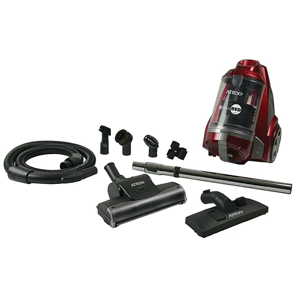 Atrix AHC-RR Revo Red Bagless HEPA Canister Vacuum
