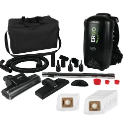 Atrix Commercial 8-Quart Ergo Backpack Vacuum & Blower With Multi-Surface Accessory Bundle