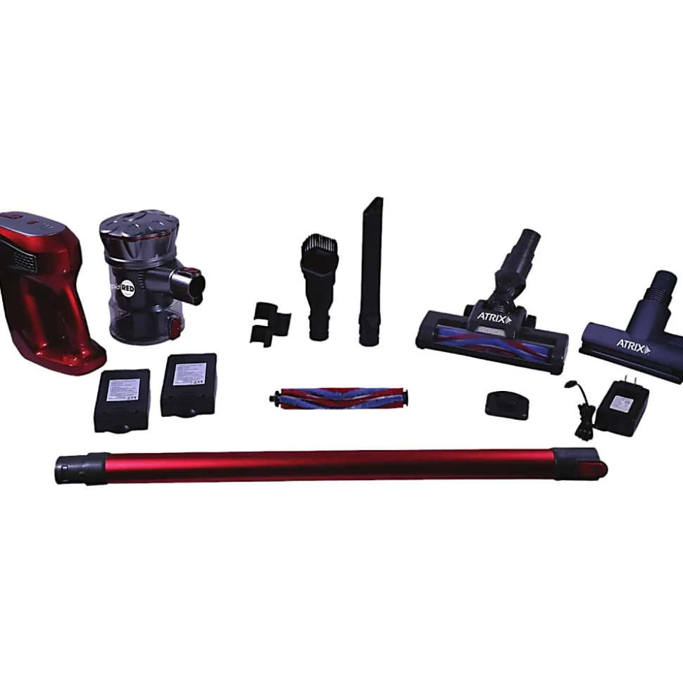 Atrix Rapid Red Cordless Bagless Stick Vacuum