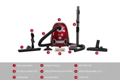 Atrix Rebel Red HEPA Vacuum