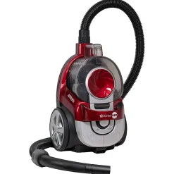 Atrix Vortex Bagless Canister Vacuum With HEPA Filtration, Red