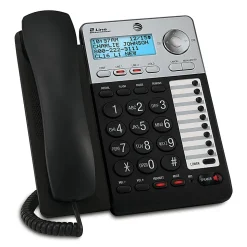 AT&T ML17929 2-Line Corded Phone with Caller ID/Call Waiting, Black