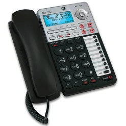 AT&T ML17939 2-Line Corded Phone with Speakerphone & Digital Answering System, Black