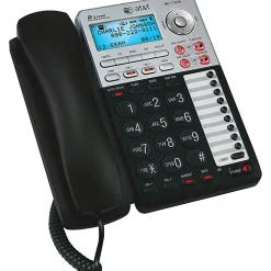 AT&T ML17939 2-Line Corded Phone with Speakerphone & Digital Answering System, Black
