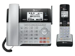 AT&T TL86103 DECT 6.0 2-Line Corded/Cordless Phone System With Bluetooth Connect To Cell