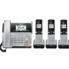AT&T TL86103 2-Line DECT 6.0 Expandable Corded/Cordless Phone System with Digital Answering System