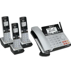 AT&T TL86103 2-Line DECT 6.0 Expandable Corded/Cordless Phone System with Digital Answering System