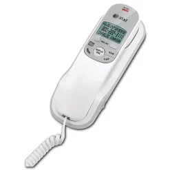 AT&T® TR1909 Corded Trimline Phone With Call Waiting/Caller ID, White