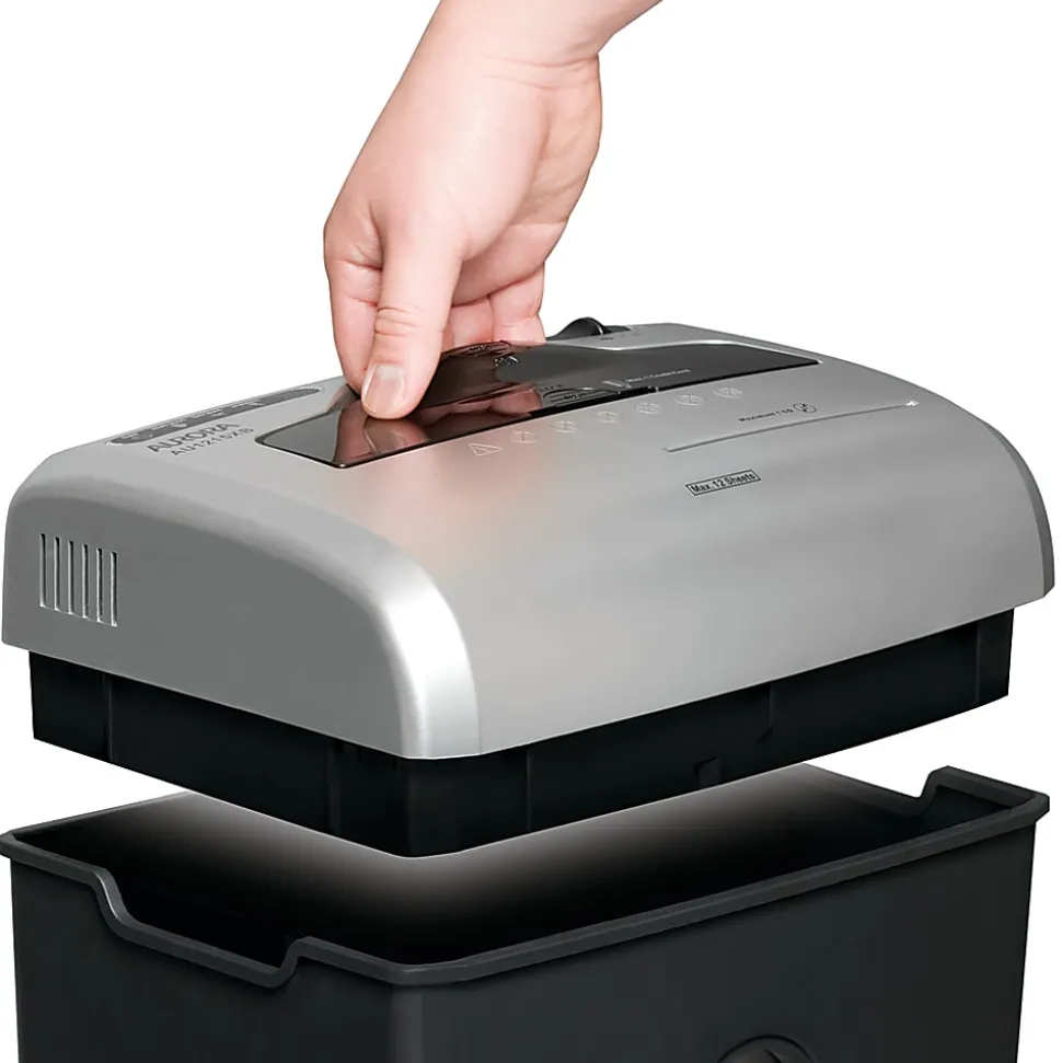 Aurora 12 Sheet Cross-Cut Shredder, AU1215XB