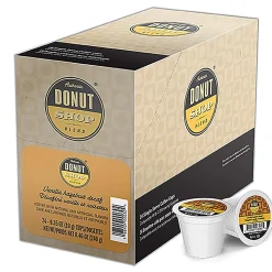 Authentic Donut Shop Blend Single-Serve K-Cup Decaf Coffee, Vanilla Hazelnut, Box Of 24 Pods