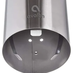 Avalon Stainless-Steel Adjustable Pull-Type Cup Dispenser, 4-1/4"H x 4-1/4"W x 16-1/2"D