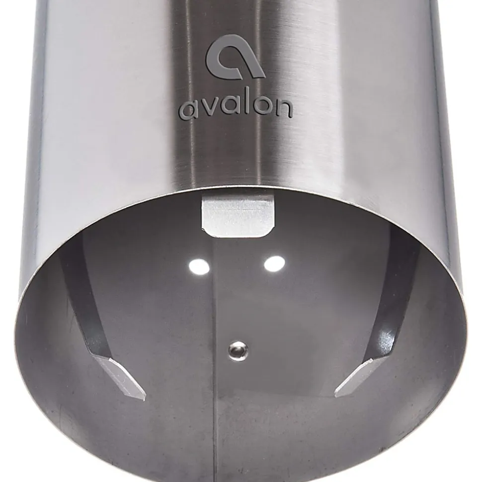 Avalon Stainless-Steel Adjustable Pull-Type Cup Dispenser, 4-1/4"H x 4-1/4"W x 16-1/2"D
