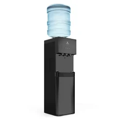 Avalon 3-Temperature Hot/Cold Freestanding Water Cooler, 40"H x 12"W x 13"D, Black