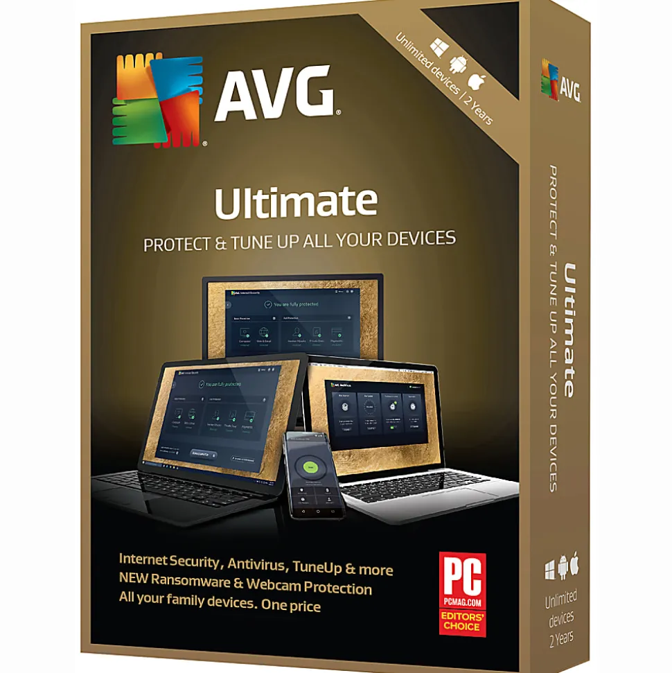 Avast AVG Ultimate 2019 Unlimited, For PC/Mac®, Product Key