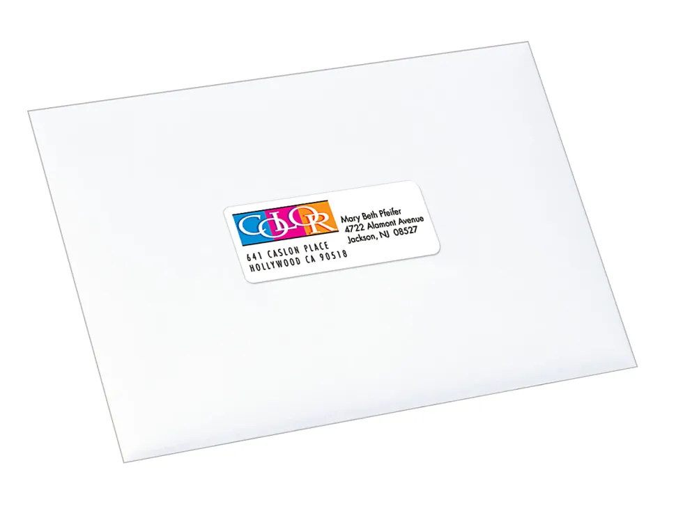 Avery® Address Labels With Sure Feed® Technology, 8250, Rectangle, 1" x 2-5/8", White, Pack Of 600 Labels