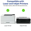 Avery® Address Labels With Sure Feed® And Easy Peel® Technology, 6525, Rectangle, 1" x 2-5/8", Glossy White, Pack Of 300