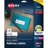 Avery® Address Labels With Sure Feed® And Easy Peel® Technology, 6526, Rectangle, 1" x 2-5/8", Glossy White, Pack Of 750