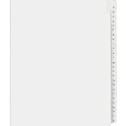 Avery® Allstate®-Style Collated Legal Exhibit Dividers, 8 1/2" x 11", White Dividers/White Tabs, A–Z, Pack Of 26 Tabs