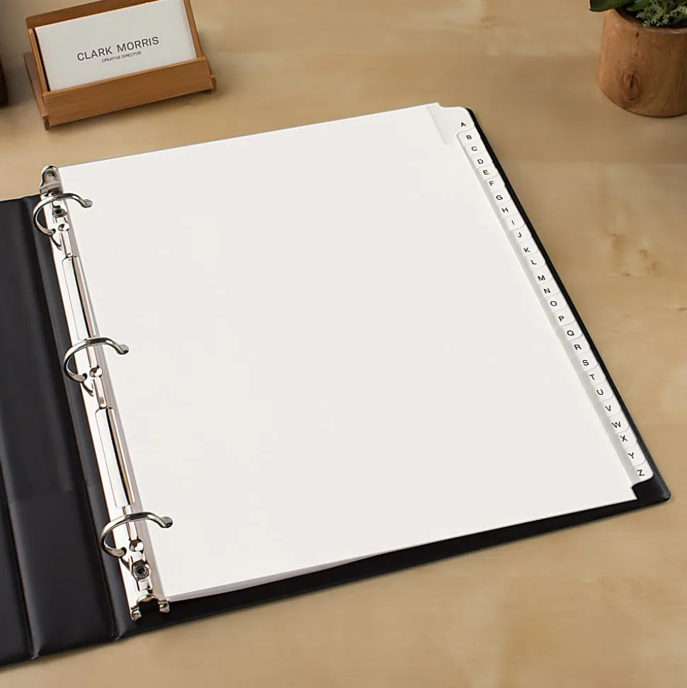 Avery® Allstate®-Style Collated Legal Exhibit Dividers, 8 1/2" x 11", White Dividers/White Tabs, A–Z, Pack Of 26 Tabs