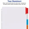 Avery® Big Tab™ Extra-Wide Insertable Dividers, Clear Reinforced, White/Multicolor, 8-Tab