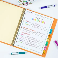 Avery® Big Tab™ Insertable Dividers, Gold Reinforced, Buff/Multicolor, 8-Tab