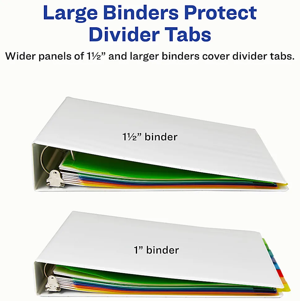 Avery® Big Tab™ Insertable Plastic Dividers, Double Pocket, Multicolor, 8-Tab