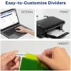 Avery® Big Tab™ Insertable Plastic Dividers, Multicolor, 5-Tab