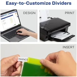 Avery® Big Tab™ Insertable Plastic Dividers, Multicolor, 5-Tab