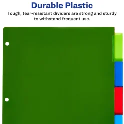 Avery® Big Tab™ Insertable Plastic Dividers, Multicolor, 5-Tab