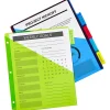 Avery® Big Tab™ Insertable Plastic Dividers, Single Pocket, Multicolor, 5-Tab
