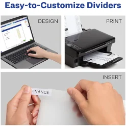 Avery® Big Tab™ Insertable Plastic Dividers With Pockets, 9 1/4