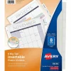 Avery® Big Tab Insertable Plastic Dividers, 8-1/2" x 11", Clear, Pack Of 8 Dividers