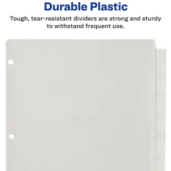 Avery® Big Tab Insertable Plastic Dividers, 8-1/2