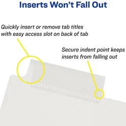 Avery® Big Tab Insertable Plastic Dividers, 8-1/2