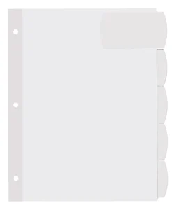 Avery® Big Tab™ Printable Label Dividers, Easy Peel®, 8 1/2