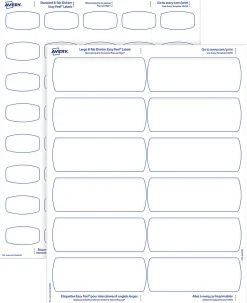 Avery® Big Tab™ Printable Label Dividers, Easy Peel®, 8 1/2