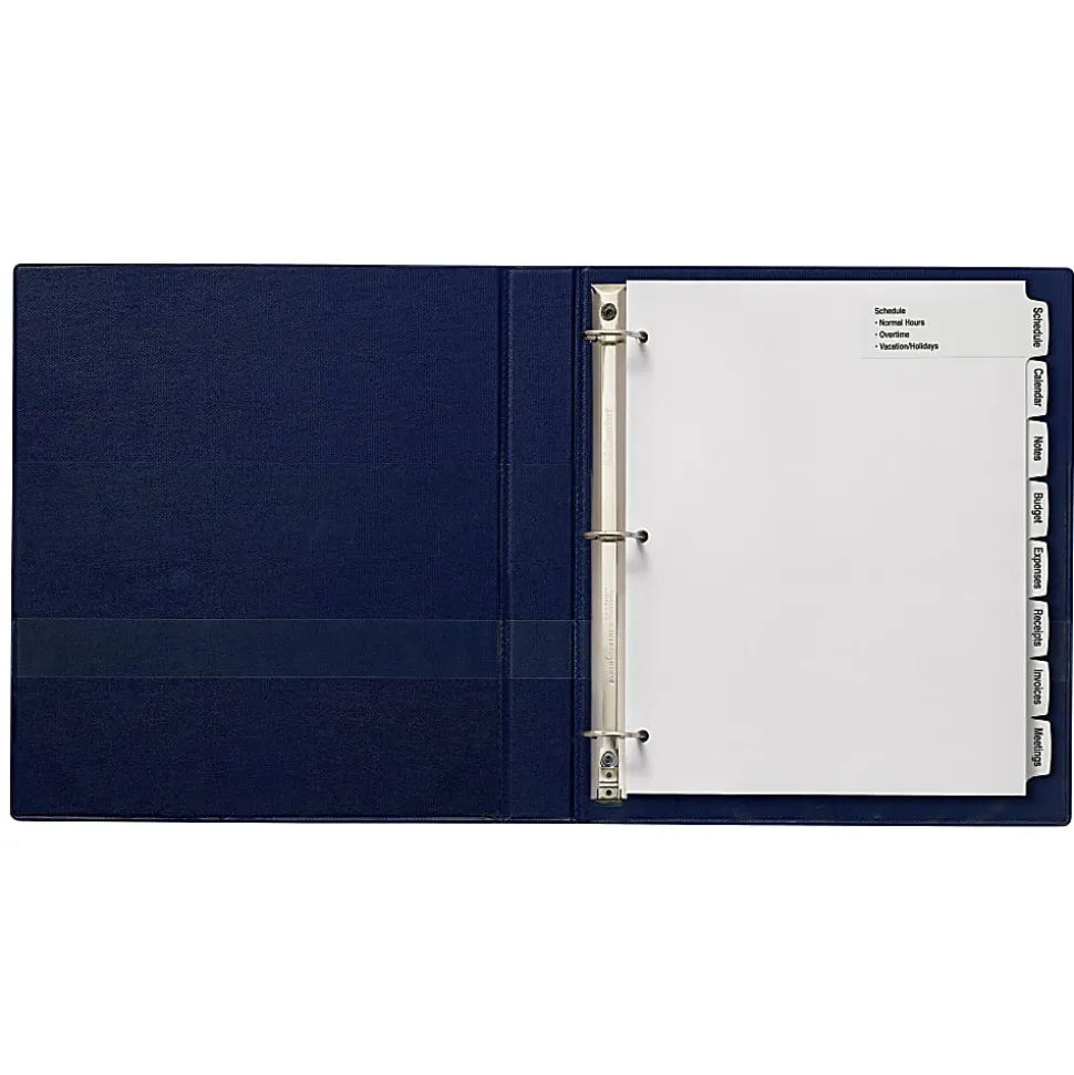 Avery® Big Tab™ Printable Large Label Dividers, Easy Peel®, White, 8-Tab, Pack Of 20 Sets