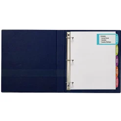 Avery® Big Tab™ Printable Large Label Dividers, Easy Peel®, White, 5 Tabs, Pack Of 20 Sets
