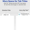 Avery® Big Tab™ Print & Apply Clear Label Dividers with Index Maker® Easy Apply™ Printable Label Strip, 8-Tab, White, Pack of 5 Sets