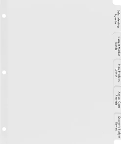 Avery® Big Tab™ Print & Apply Clear Label Dividers with Index Maker® Easy Apply™ Printable Label Strip, 5-Tab, White, Pack of 5 Sets