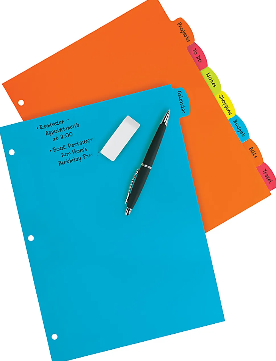 Avery® Big Tab™ Write & Erase Durable Plastic Dividers, 8 1/2" x 11", Multicolor Brights, 8-Tab