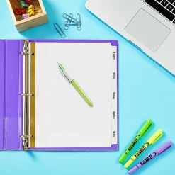 Avery® Big Tab™ Write-On Tab Dividers With Erasable Laminated Tabs, 5-Tab, White