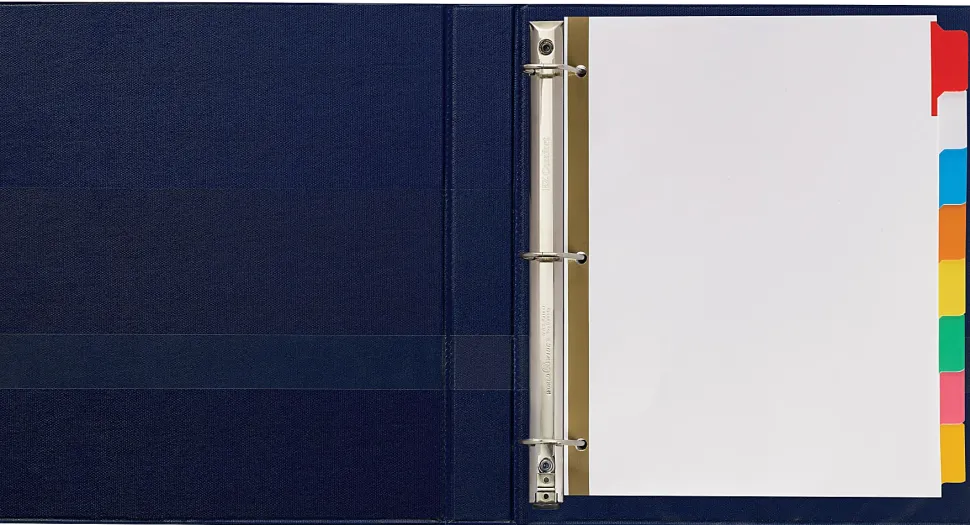 Avery® Big Tab™ Write-On Tab Dividers With Erasable Laminated Tabs, 8-Tab, Multicolor